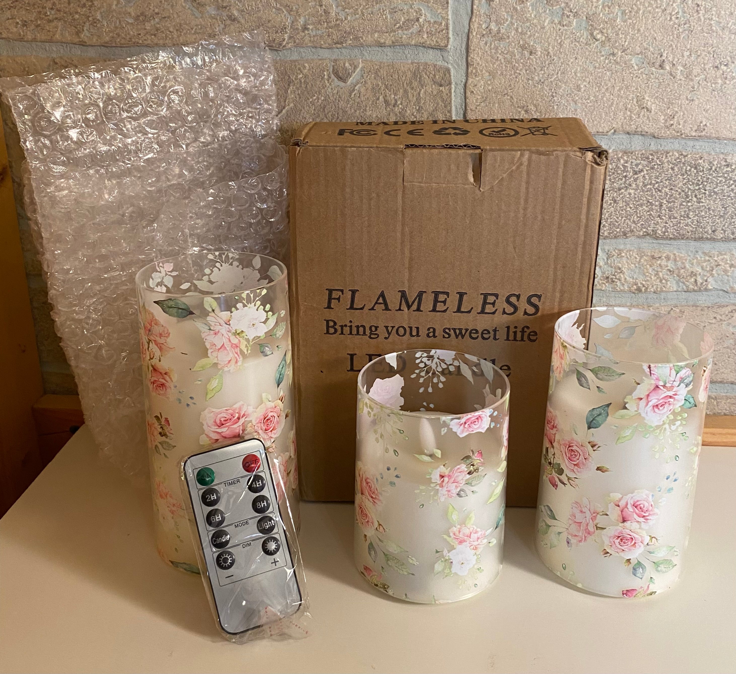 Frameless LED Candles w/remote