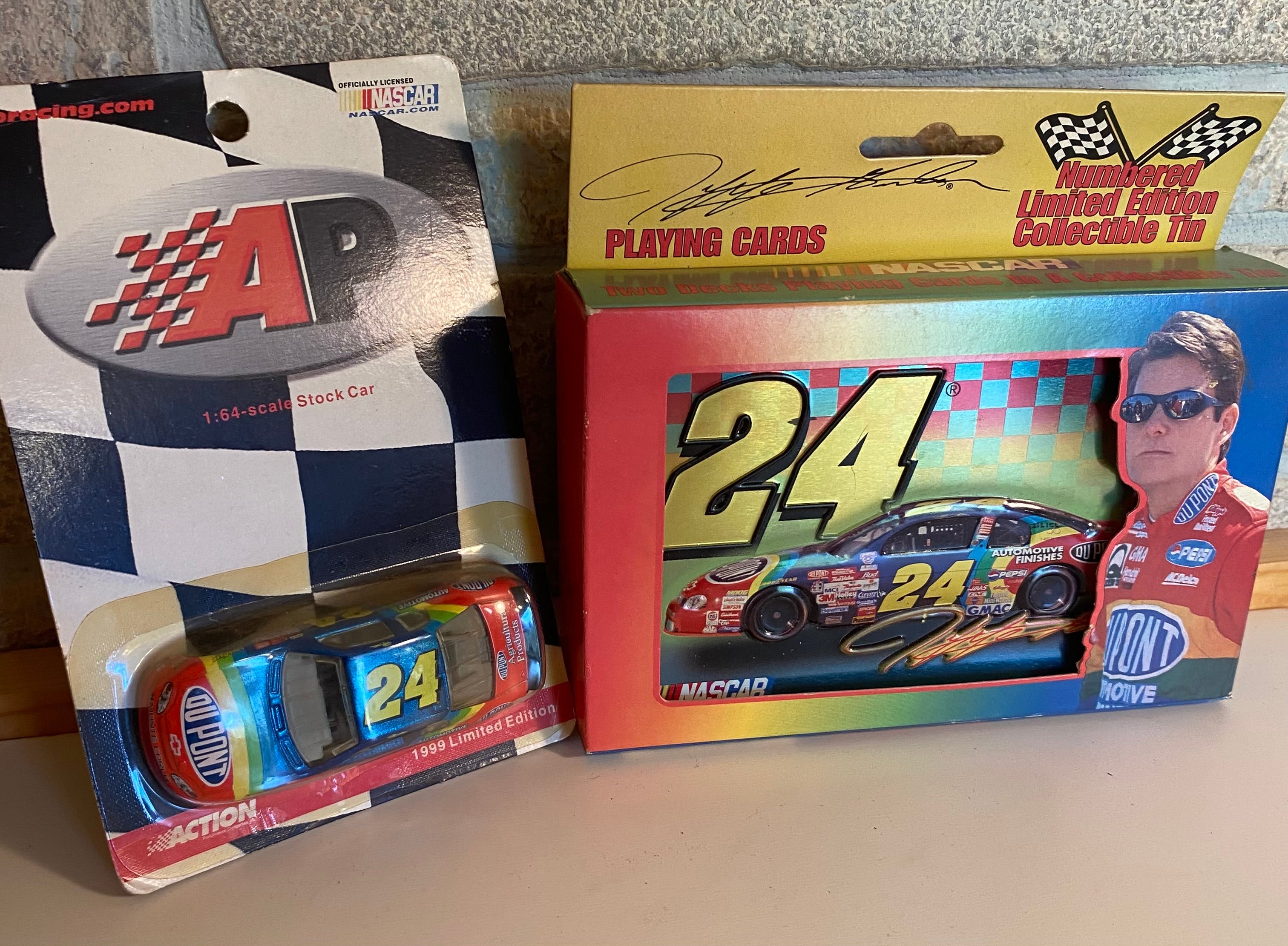 Jeff Gordon Playing Cards& Hotwheel