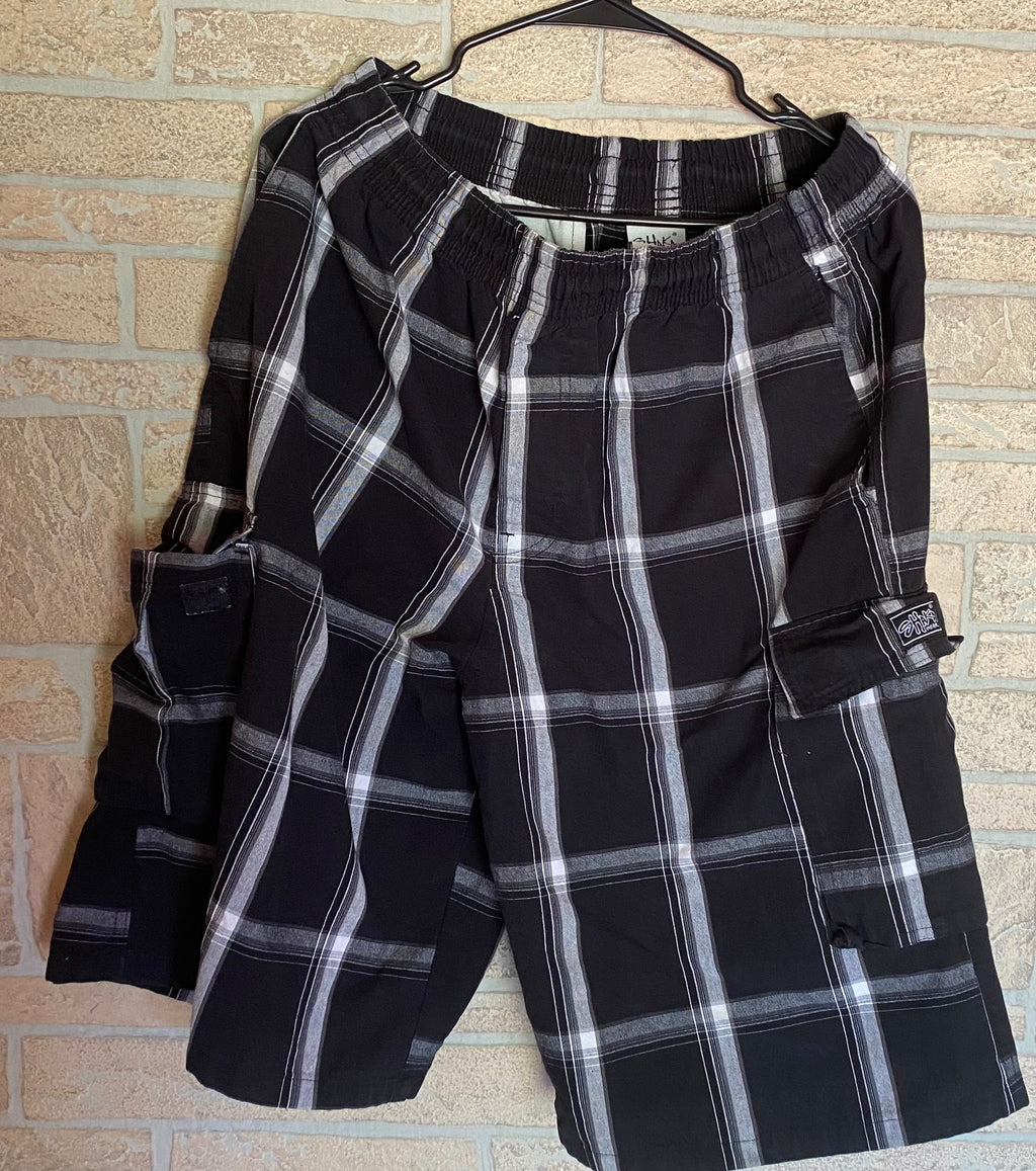 SHAKA WEAR Plaid Cargo Shorts