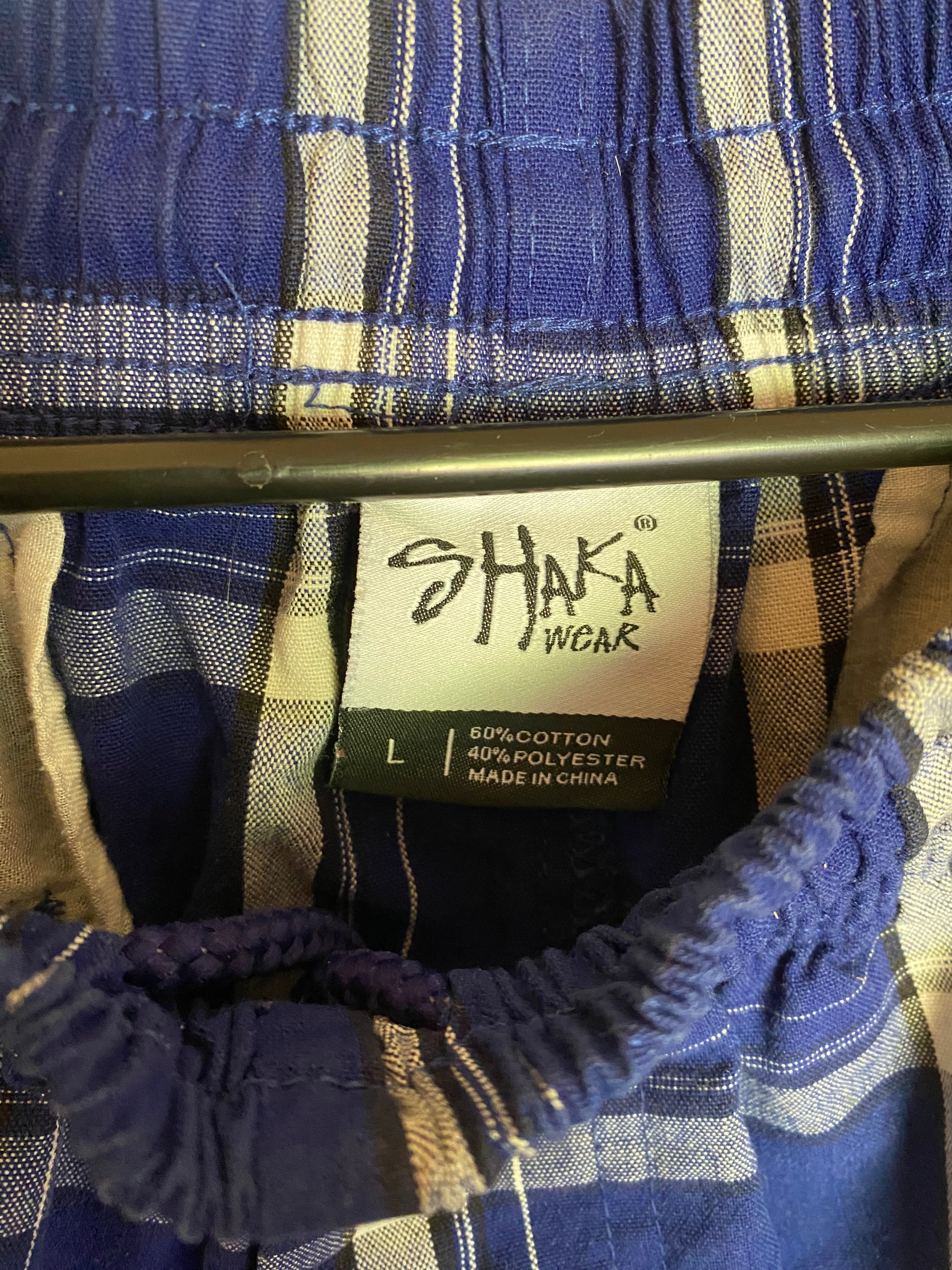 SHAKA WEAR Plaid Cargo Shorts
