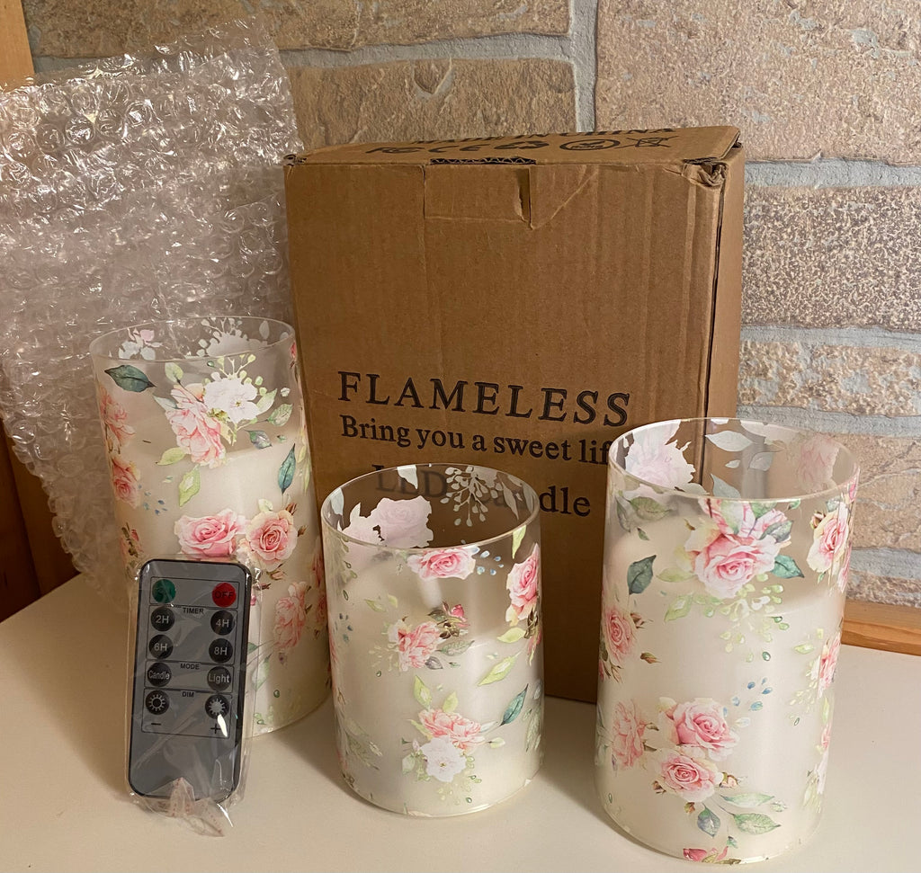 Frameless LED Candles w/remote