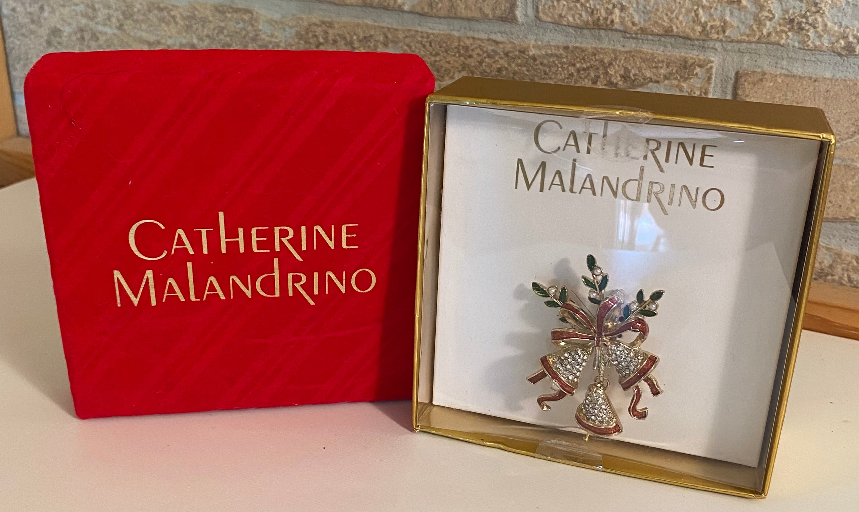 CATHERINE  MALANDRINO festive Bell Brooch
