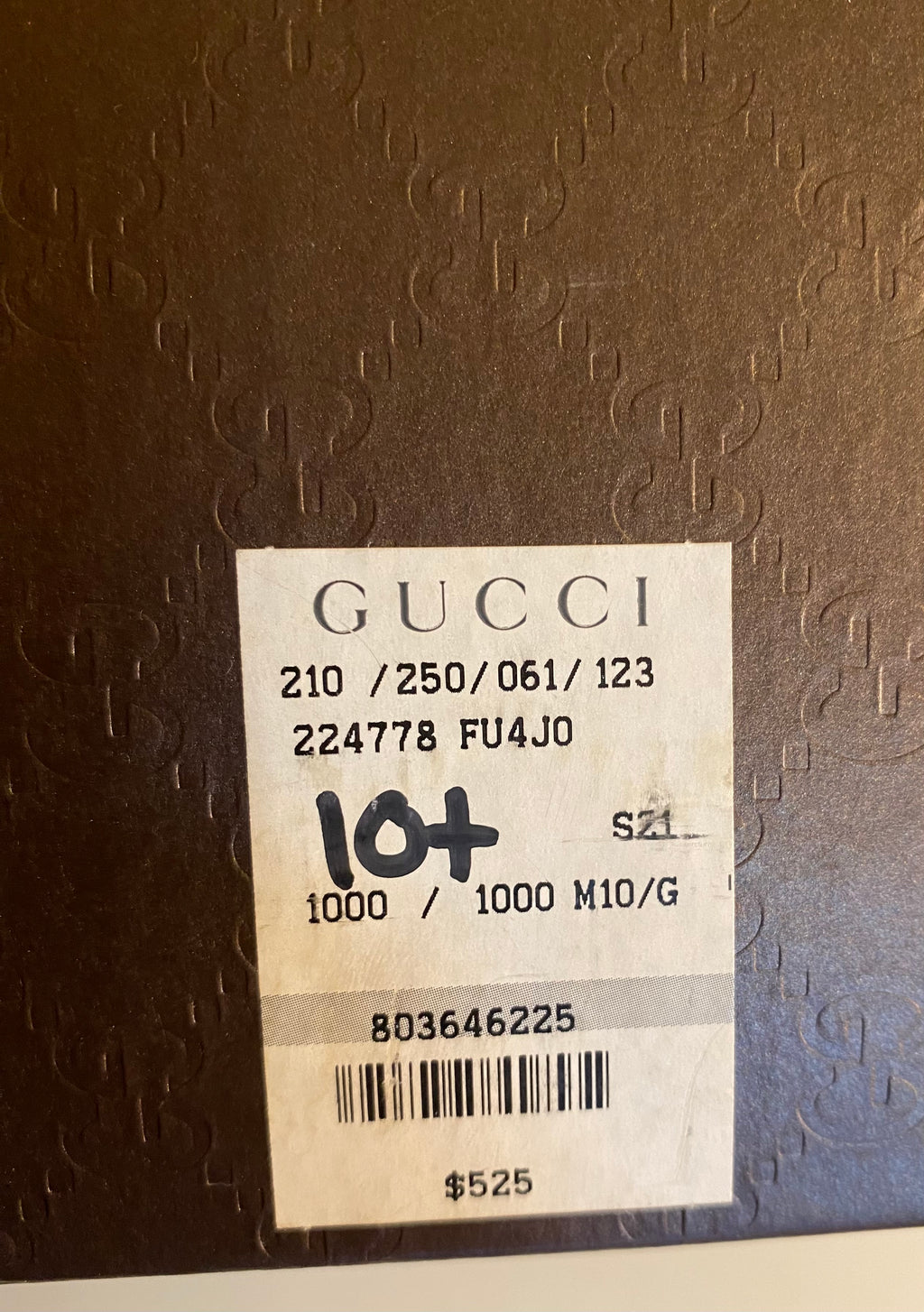 GUCCI GG IMPRIME CODA HIGH TOP