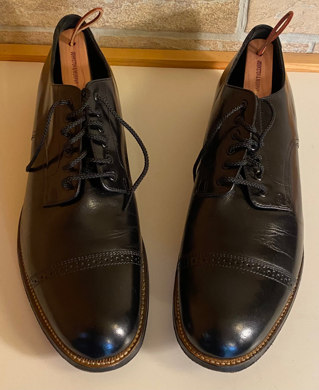 STACY ADAMS CAP TOE OXFORDS
