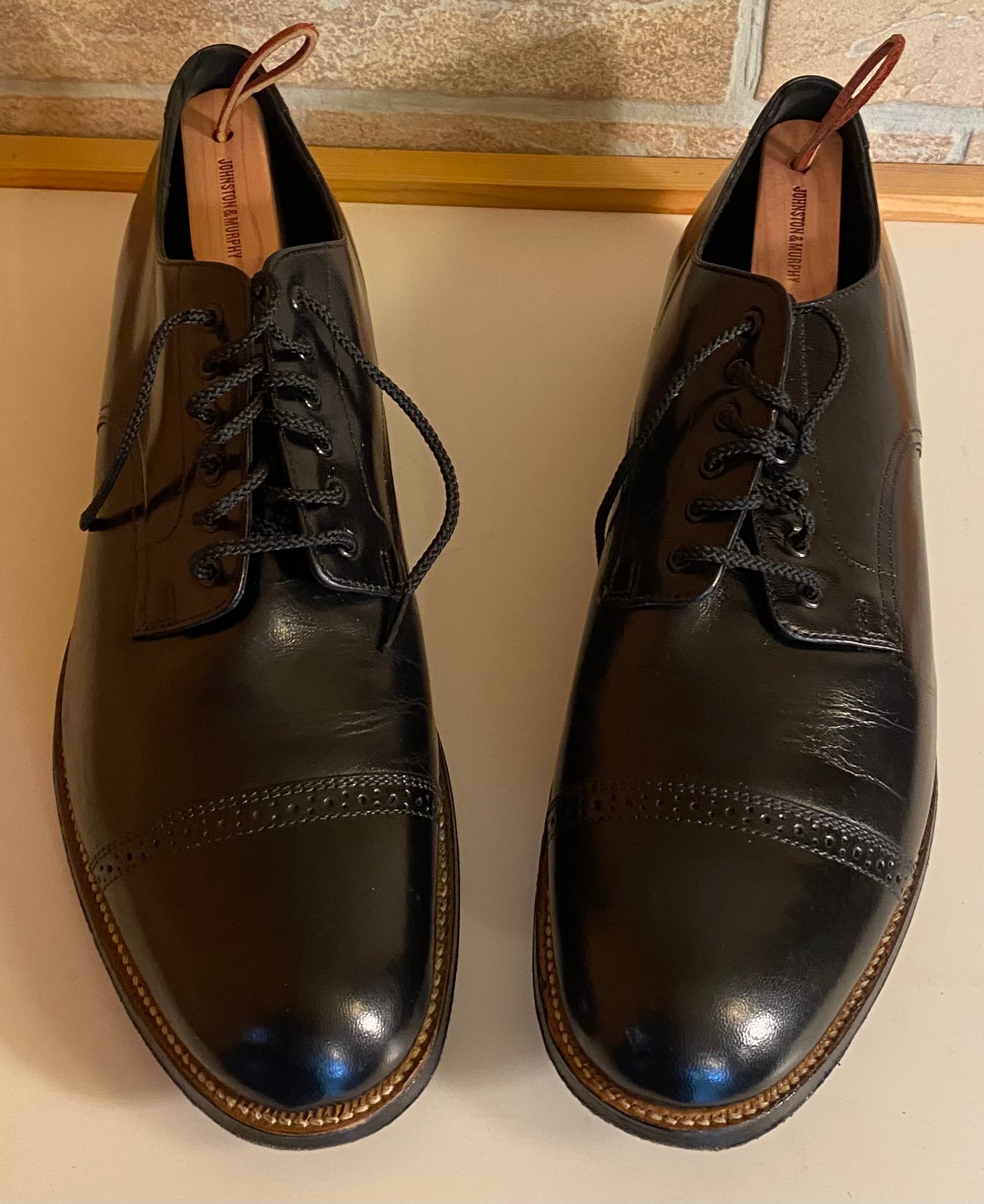 STACY ADAMS CAP TOE OXFORDS