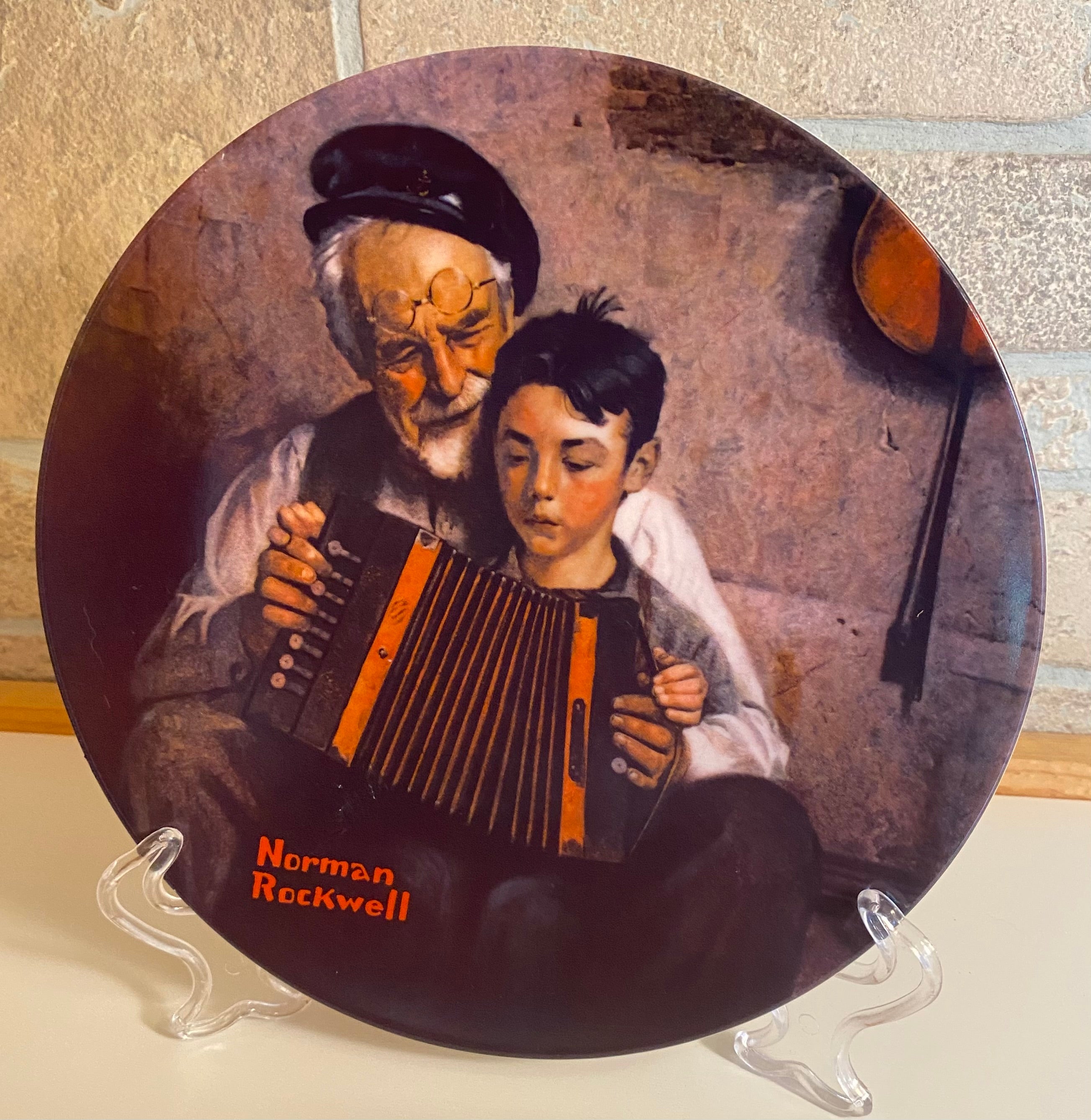“The Music Maker” plate