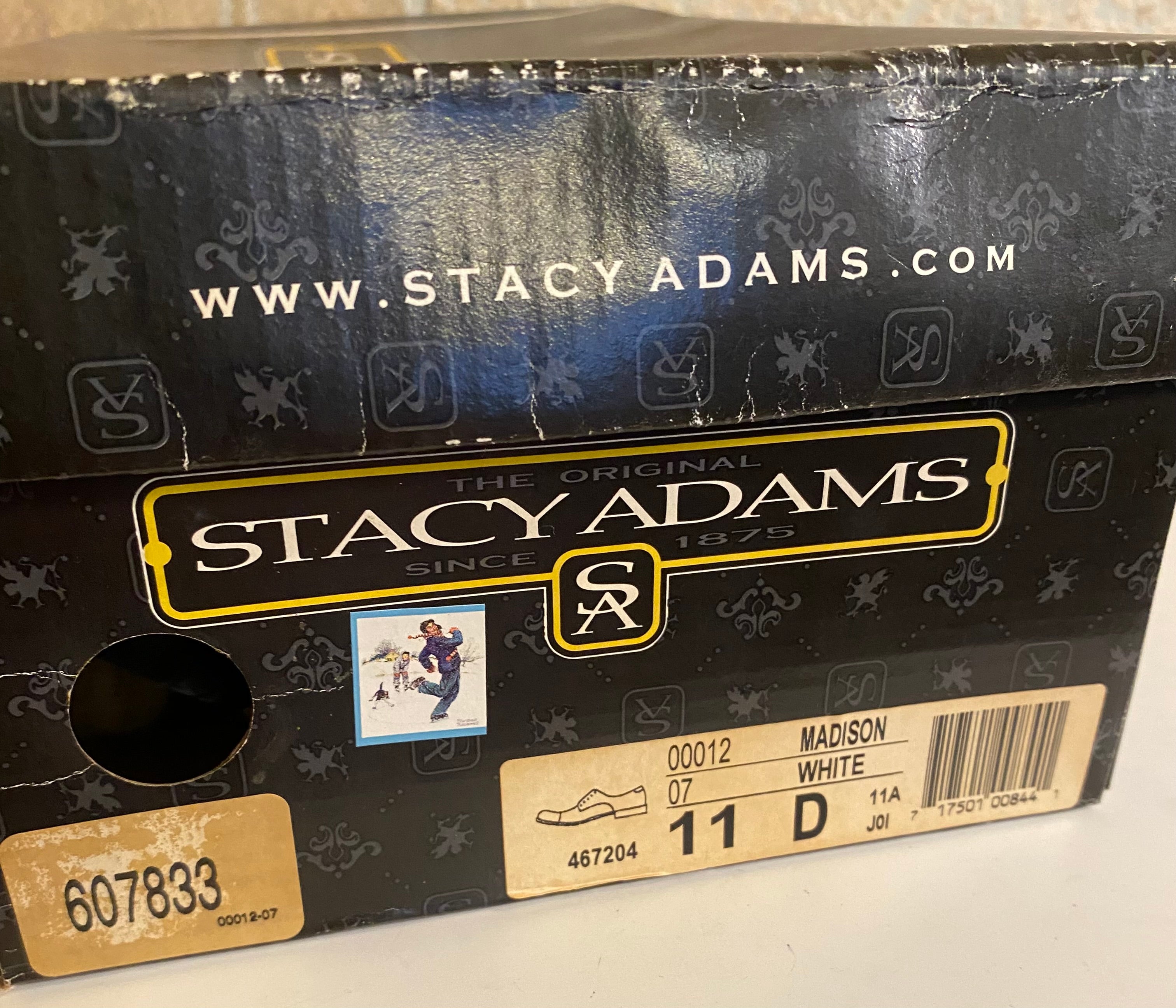 STACY ADAMS MADISON CAP TOE OXFORDS