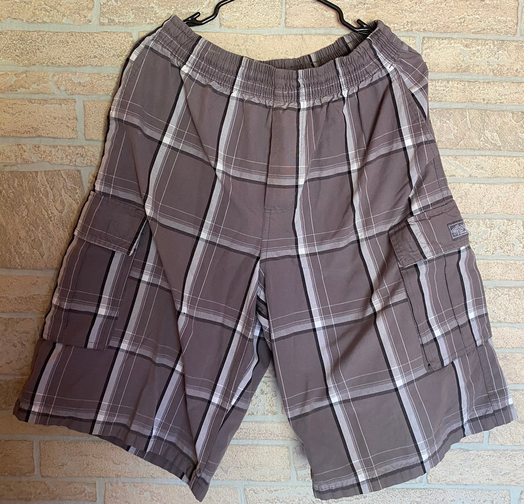 SHAKA WEAR Plaid Cargo Shorts