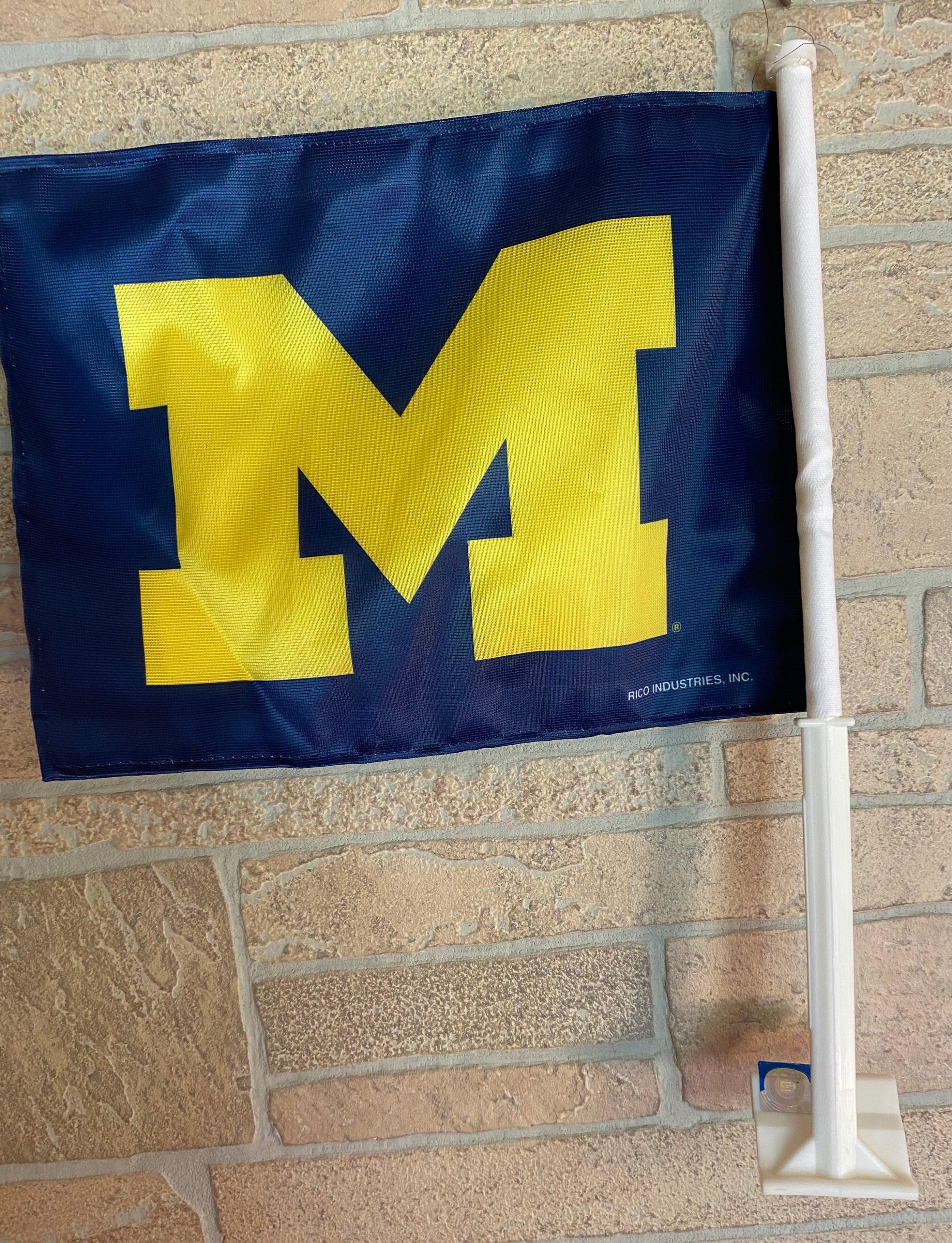 Michigan Wolverines Car Flag